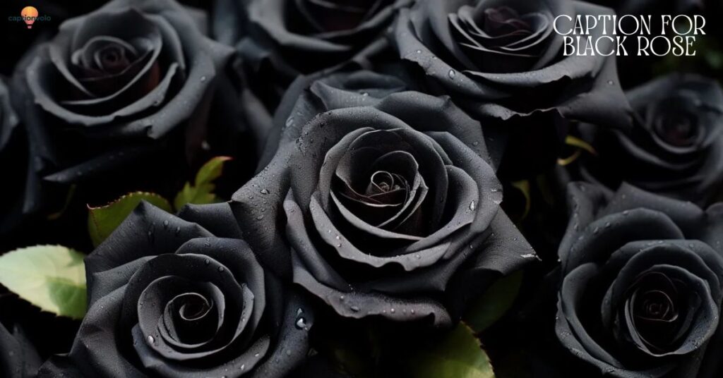 Caption for Black Rose