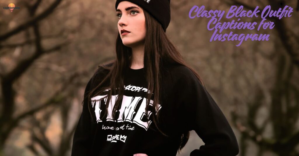 Classy Black Outfit Captions for Instagram