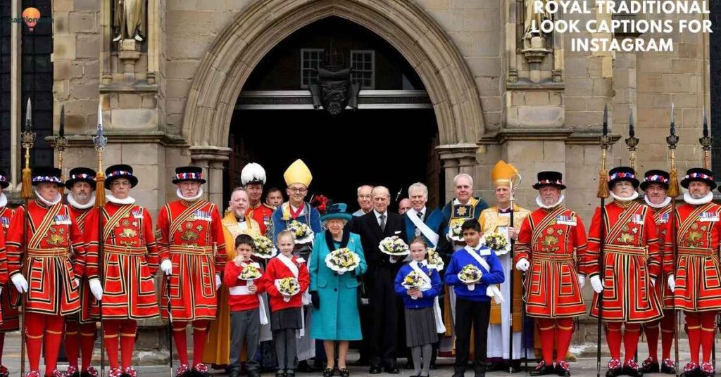 Royal Traditional Look Captions for Instagram