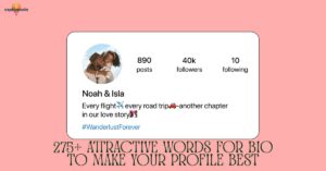 275+ Attractive Words for Bio to Make Your Profile Best