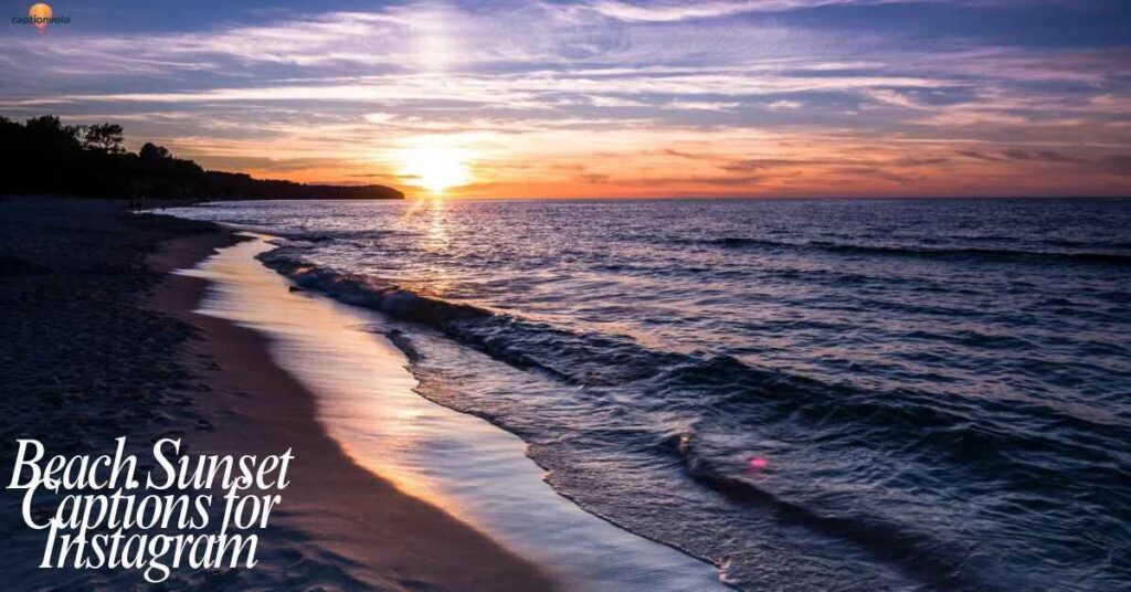 Beach Sunset Captions for Instagram