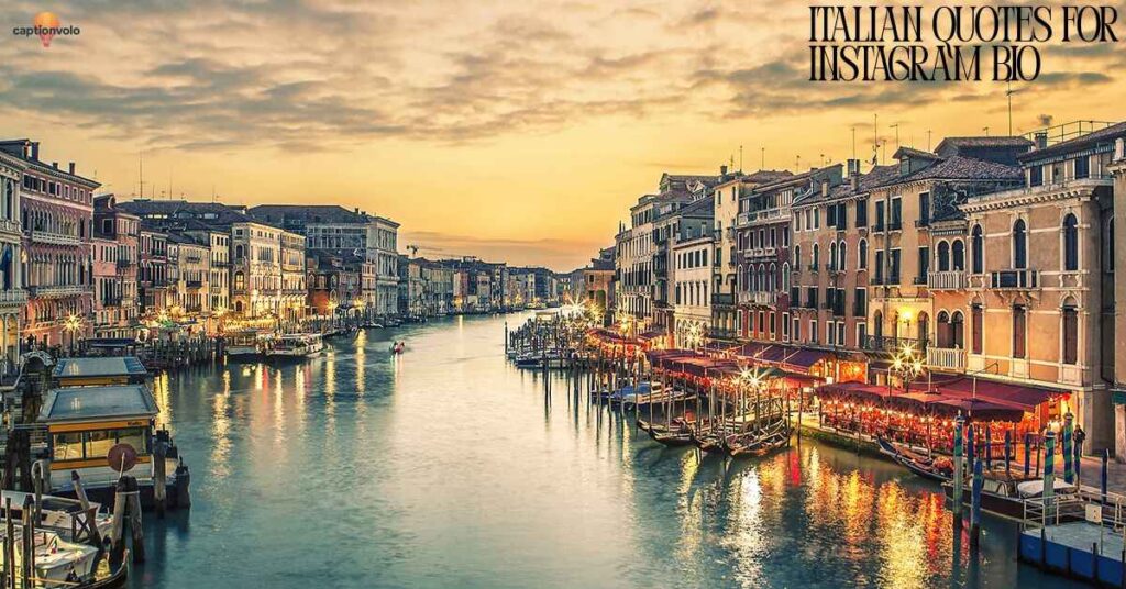Italian Quotes for Instagram Bio