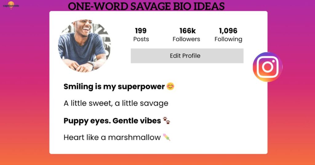 One-Word Savage Bio Ideas