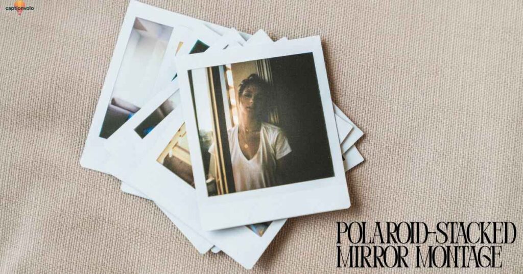 Polaroid-Stacked Mirror Montage