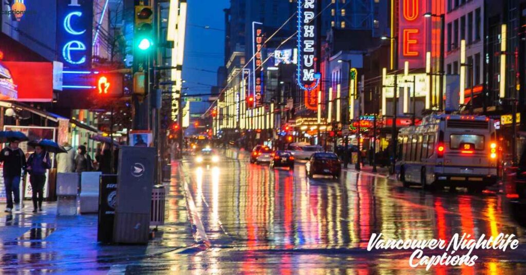 Vancouver Nightlife Captions